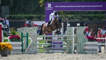 Maxime Birkle et Balenciaga du Gandy aux championnats d'Europe de Gorla Minore