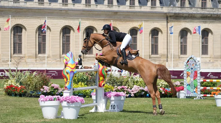 Margaux Rocuet et Iliade KDW dans le Grand Prix CSI 2* du département de l'Oise 