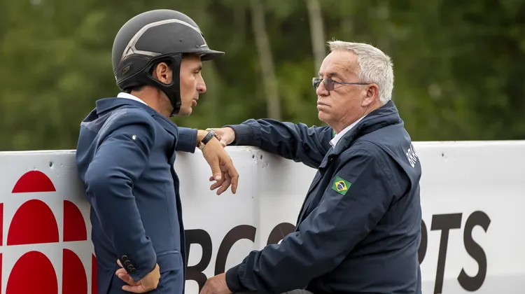 Steve Guerdat et son père, Philippe