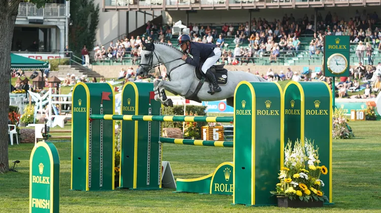 Olivier Robert et Vangog du Mas Garnier dans le CSIO 5* de Calgary