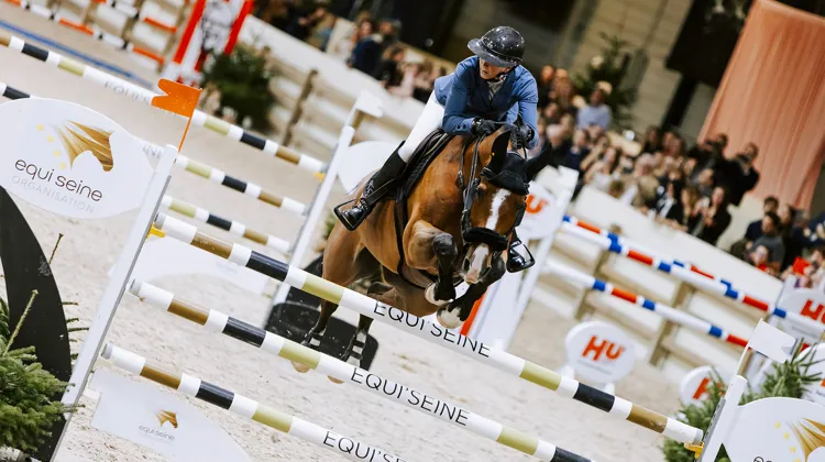 Pénélope Leprévost et Texas dans le Prix Carno Avocats, hier soir à Rouen.