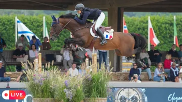 Ayant signé le premier sans-faute tricolore hier, Jeanne Sadran sera la deuxième cavalière à s'élancer pour la compétition par équipes.