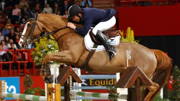 Ludovic Leygue et Diabolo du Parc II à Bercy, en 2002. 