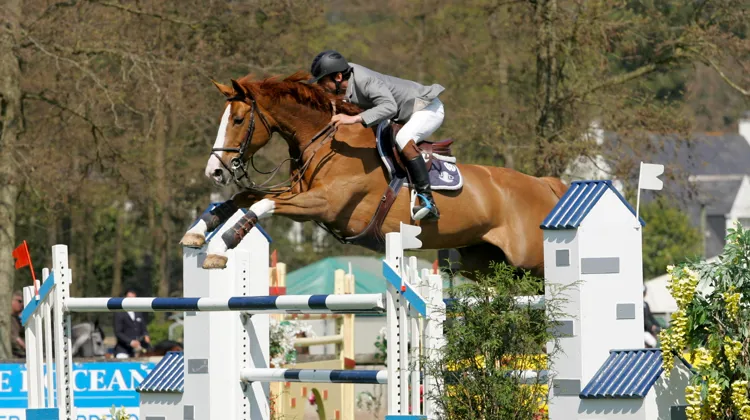 Le jeter d’antérieurs de Klaire d’Honvault, ici à Neufchâtel-Hardelot avec Guillaume Foutrier, ne laissait personne indifférent!