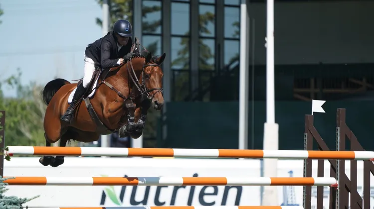 Paul O'Shea et Imerald van't Voorhof en route vers leur deuxième victoire en Grand Prix 5*.