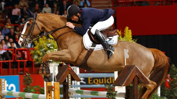 Ludovic Leygue et Diabolo du Parc II à Bercy, en 2002. 