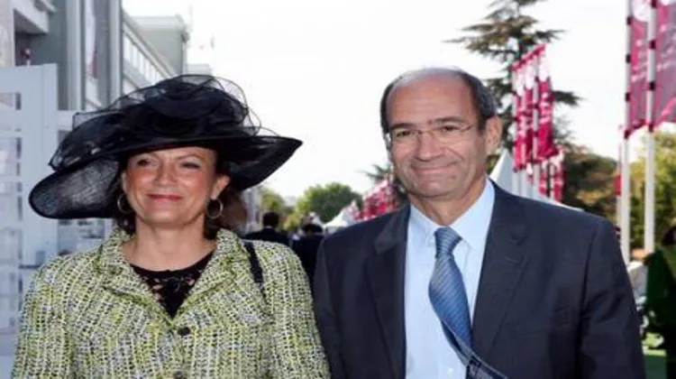 Eric Woerth et sa femme. Photo Scoopdyga. 