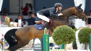 Leopold van Asten, ici avec VDL Groep Zidane, a remporté la grosse épreuve du jour au CSI 5*-W d'Helsinki.