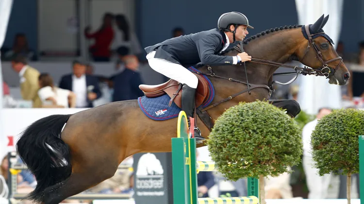 Leopold van Asten, ici avec VDL Groep Zidane, a remporté la grosse épreuve du jour au CSI 5*-W d'Helsinki.
