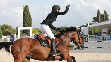 Henrik von Eckermann et sa Glamour Girl ce soir à Rome. 