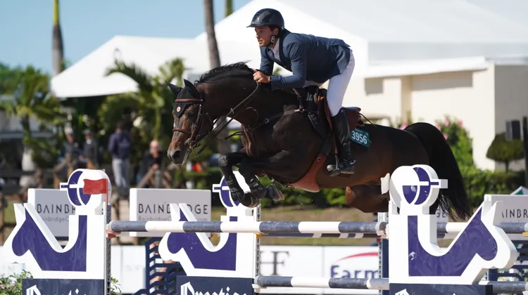 Daniel Bluman et Ubiluc à Wellington durant le Winter Equestrian Festival