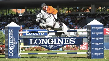 Jur Vrieling et Zirocco Blue VDL ont contribué hier à la victoire hollandaise à Gijón. Photo FEI