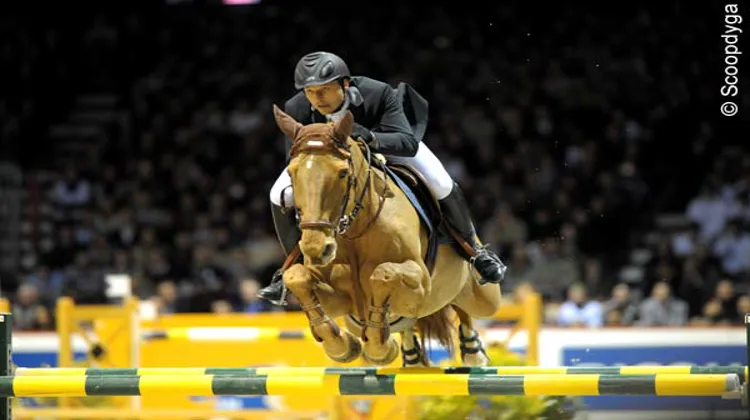 Stéphan Lafouge à Bordeaux en 2010 avec Gabelou.