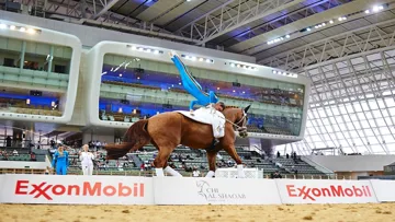 Les voltigeurs se sont affrontés pendant quatre jours dans l'enceinte couverte climatisée. Photo Al Shaqab