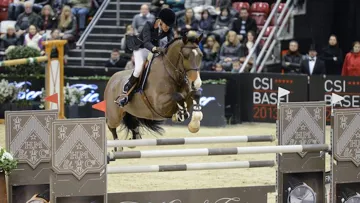 Grâce à Lennox, Luciana Diniz a enfin remporté son premier Grand Prix CSI 5* cet après-midi à Bâle. Credit CSI Bâle