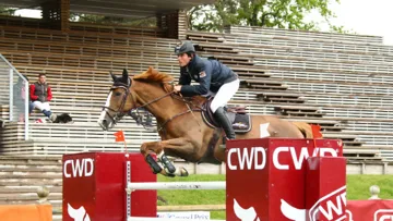 Raphaël Goehrs et Calvaros Konzert, vainqueur du Grand Prix CUP Pro ce matin ! © PSV Morel 