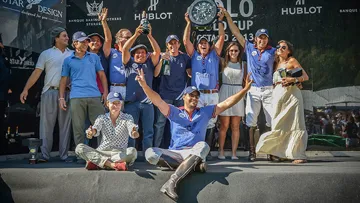 Gstaad Palace s?est imposé d?un but face à Hublot, cet après-midi à Gstaad. Photo Christian Pfahl/Hublot Polo Gold Cup Gstaad