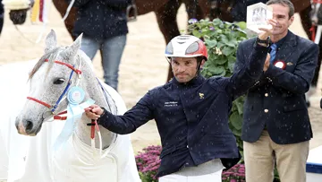Belle revanche pour Jean-Philippe Frances, ici avec Hanaba, qui était quatrième aux Jeux mondiaux de Lexington en 2010. Photo Scoopdyga