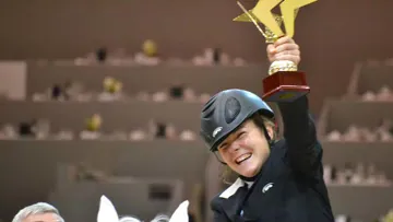 Constance Coubris a partagé sa joie avec un public conquis. Photo Dominique-Laurence Repessé