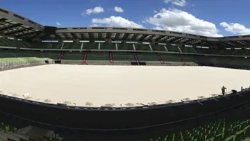 Le stade d'Ornano, désormais en sable, accueille cette semaines les épreuves test en vue des JEM. Photo Comité d'organisation Normandie 2014