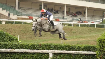 Thomas Carlile et Ténareze, vainqueurs du championnat et du critérium cinq ans l'année dernière. Photo Pauline Chevallier