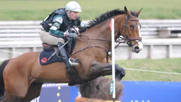 Donatien Schauly et Pivoine des Touches, à Fontainebleau, en mars dernier © Scoopdyga