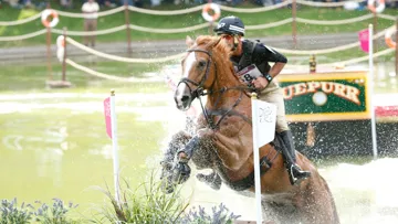 Le Néo-Zélandais Andrew Nicholson, a remporté l?édition 2012 du CCI 4* de Pau avec Nereo. © Scoodyga