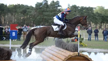 Elaine Pen a pris la tête du provisoire à l'issue du cross lors du CICO 3* de Fontainebleau. Photo Pixizone