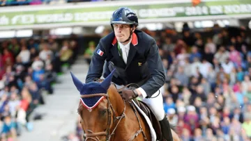 Dès le dimanche, à l'issue du test de saut d'obstacles, le contrôle antidopage de Qalao des Mers, le cheval de Maxime Livio, s'est avéré négatif. Photo Kit Houghton/FEI