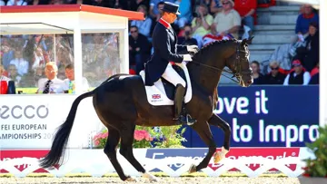 Carl Hester et Uthopia, ici à Herning, sont présents tous les deux à Saumur, mais pas ensemble. Photo Scoopdyga 