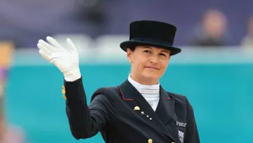 Jessica Michel et Riwera de Hus ont pris la troisième place dans le Grand Prix du CDI 3* de Deauville. Photo Élodie Muller