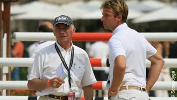 Gilles Bertran de Balanda et Olivier Guillon. Ph d'archive.