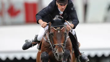 Au fil des mois, le couple fort forrmé par Jérôme Hurel et Ohm de Ponthual gagne en fiabilité et en vitesse. Photo Spruce Meadows Media Services