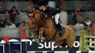 Luciana Diniz s'est offert l'épreuve majeure d'hier avec Bluebuster à Vérone. Crédit Ph. Lorenzo