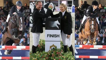 Grâce à Itot du Château et Casall La Silla, Edwina Tops-Alexander et Rolf-Göran Bengtsson ont dominé le circuit en 2012. Crédit Sportfot/GCT