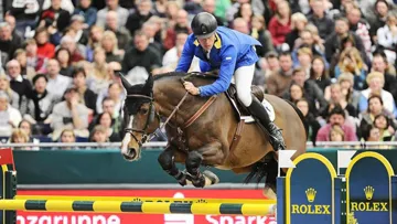 Christian Ahlmann et Taloubet Z sont invincibles à Leipzig. Crédit Karl-Heinz Frieler/FEI