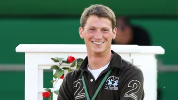 Daniel Deusser, le vainqueur de l'épreuve à trois cent mille dollars du CSI 5* de Wellington. Credit Scoopdyga