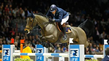 Le couple Ludo Philippaerts et Challenge vd Begijnakker à Bordeaux en février dernier. Photo Scoopdyga