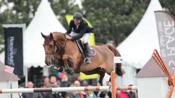 Eric Navet et Colombo Van Den Blauwaert, sur cette photo au Touquet, en mai dernier, ont remporté le CSI 3* de Franconville l'an dernier © Scoopdyga