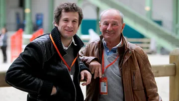 Marcel Rozier n?exprime aucun ressentiment vis-à-vis de Guillaume Canet, scénariste du film « Jappeloup ». Les deux hommes se sont amicalement expliqués lors du Saut Hermès, au Grand Palais. Photo Scoopdyga  