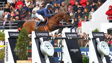 Aymeric de Ponnat et Armitages Boy, huitième du Grand Prix de La Baule (photo), ont été sélectionnés pour prendre part aux championnats d'Europe © Scoopdyga