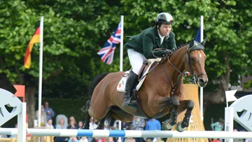 Séparés durant quelques mois, Cian O'Connor et Blue Loyd, de nouveau réunis ce week-end à Dublin, en ont profité pour enlever le Grand Prix du CSIO 5*. Photo Pixizone