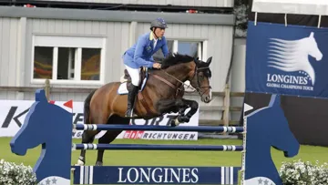 Christian Ahlmann et Taloubet Z, en photo ce matin pour la première épreuve du CSI 5*-GCT de Valkenswaard, parviendront-ils à conserver la tête du classement provisoire ? © Stefano Grasso