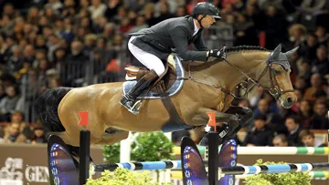 Patrice Delaveau et Carinjo*HDC ont tout donné lors du Grand Prix du CSI 5* de Lausanne. Photo Scoopdyga