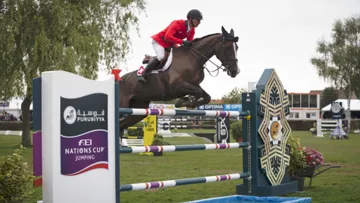 Romain Duguet et Quorida de Treho ont signé l'un des trois doubles sans-faute suisses de l'après-midi. Photo Dirk Caremans/FEI