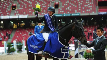 L'an passé, l'Américaine Laura Kraut a remporté le Grand Prix du CSI 2* à l'occasion des Masters de Pékin. Photo DR
