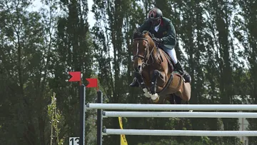 Abdelkebir Ouaddar et Quickly de Kreisker ont remporté leur septième Grand Prix international, cet après-midi au Touquet. Photo Christophe Bricot/SHT