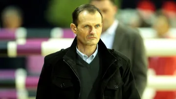 Éric Navet, mythique cavalier français et qui plus est normand aux multiples médailles, est présent à Caen depuis hier pour admirer les Bleus à l'oeuvre. Phot Scoopdyga