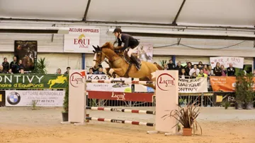 Julien Gonin et Andiamo V, grands vainqueurs à Pontivy. Photo Damien Kilany