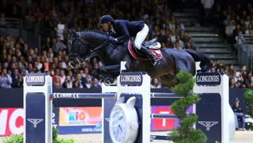 Après un très beau weekend, Simon Delestre (ici à Equita'Lyon) a terminé son année 2014 en beauté en remportant le Grand Prix Coupe du monde de Malines sur Qlassic Bois Margot. Photo Scoopdyga (archives)